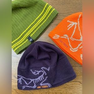 Arc’teryx beanies. Normally around $45 each. All 3 of them for $70